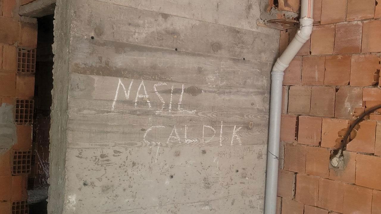 İnşaatta şoke eden not: Nasıl çaldık