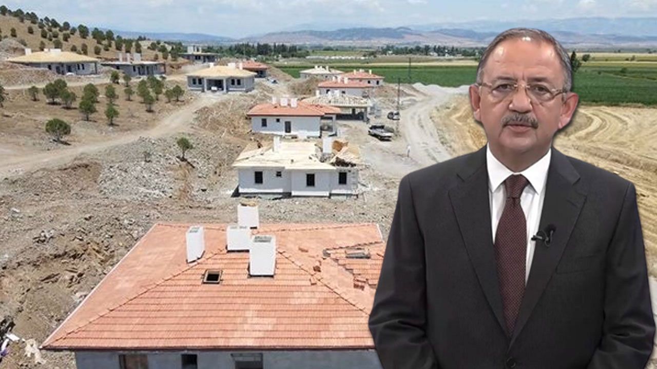 Bakan Özhaseki’den deprem bölgesindeki köy evlerine ilişkin paylaşım