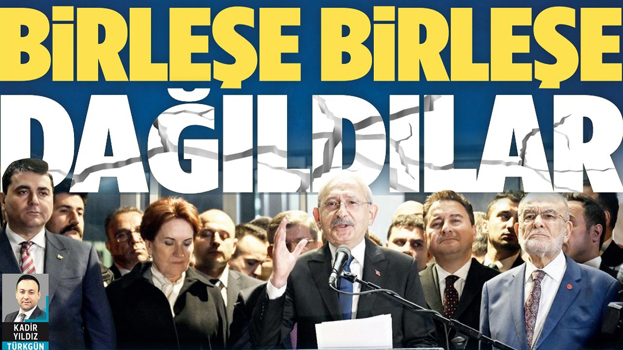 Birleşe birleşe dağıldılar