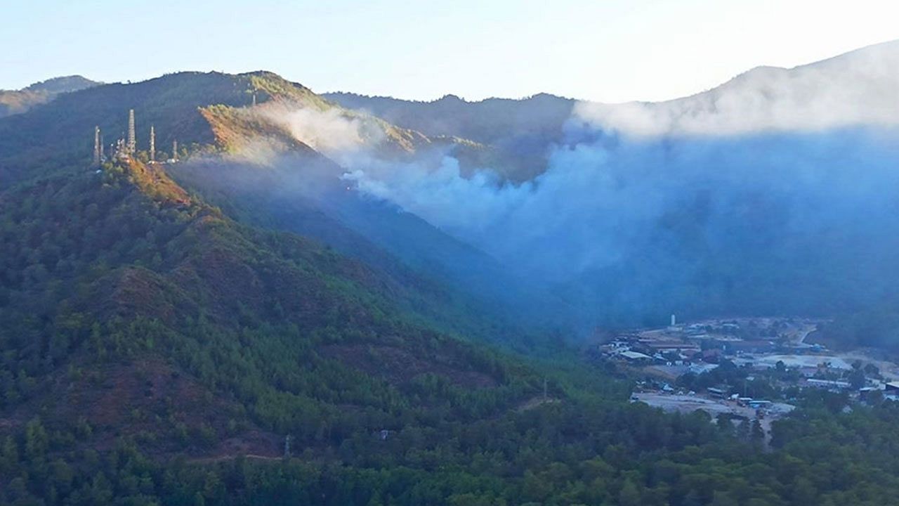 Marmaris'te çıkan orman yangını söndürüldü