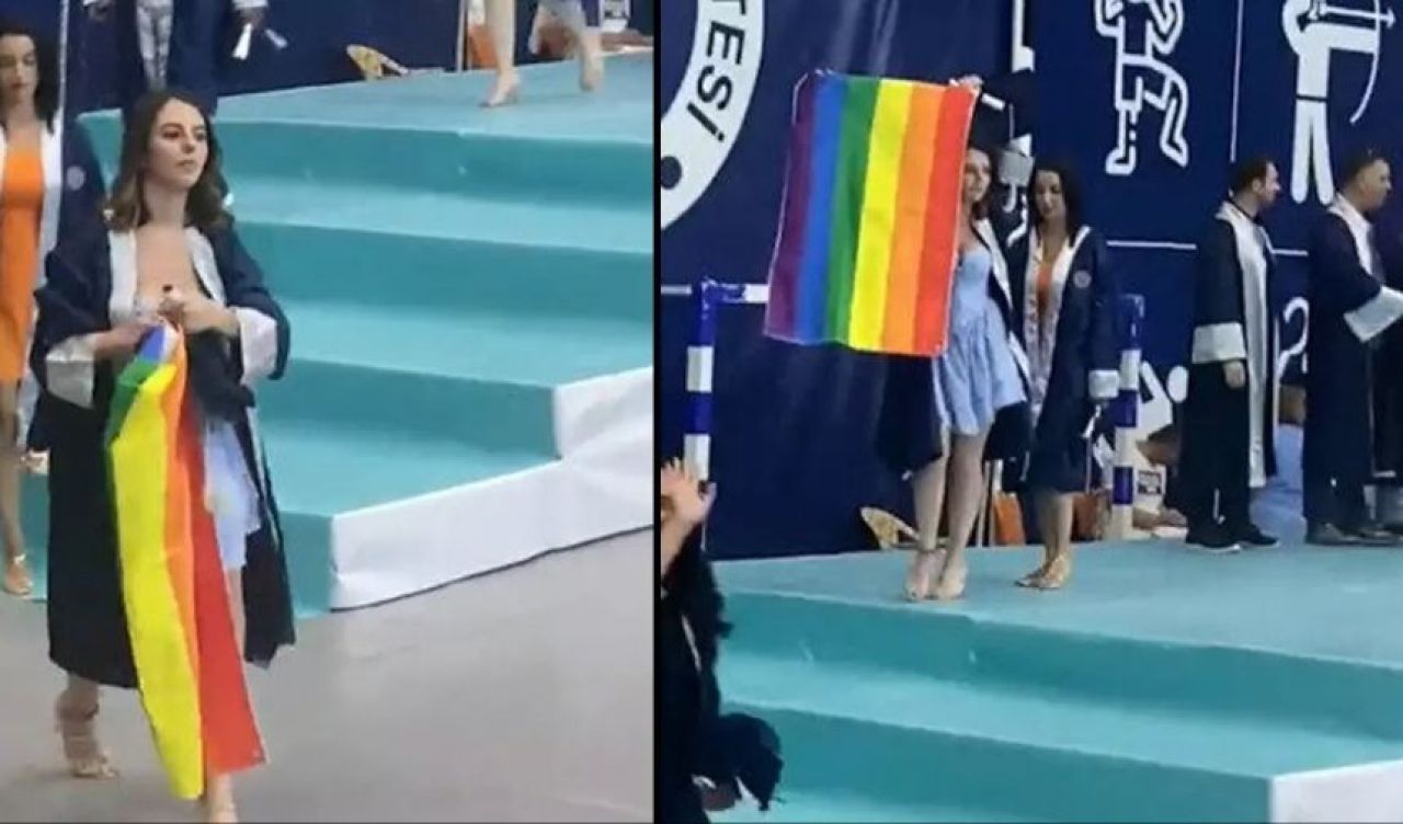 Mezuniyet töreninde LGBT propagandası: Soruşturma başlatıldı