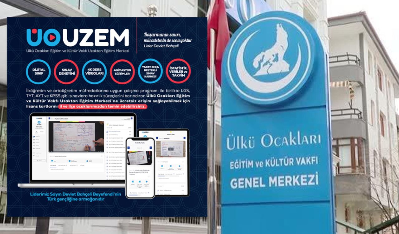 Ülkü Ocakları’ndan eğitime dev destek: ÜOUZEM gençliğin hizmetinde…