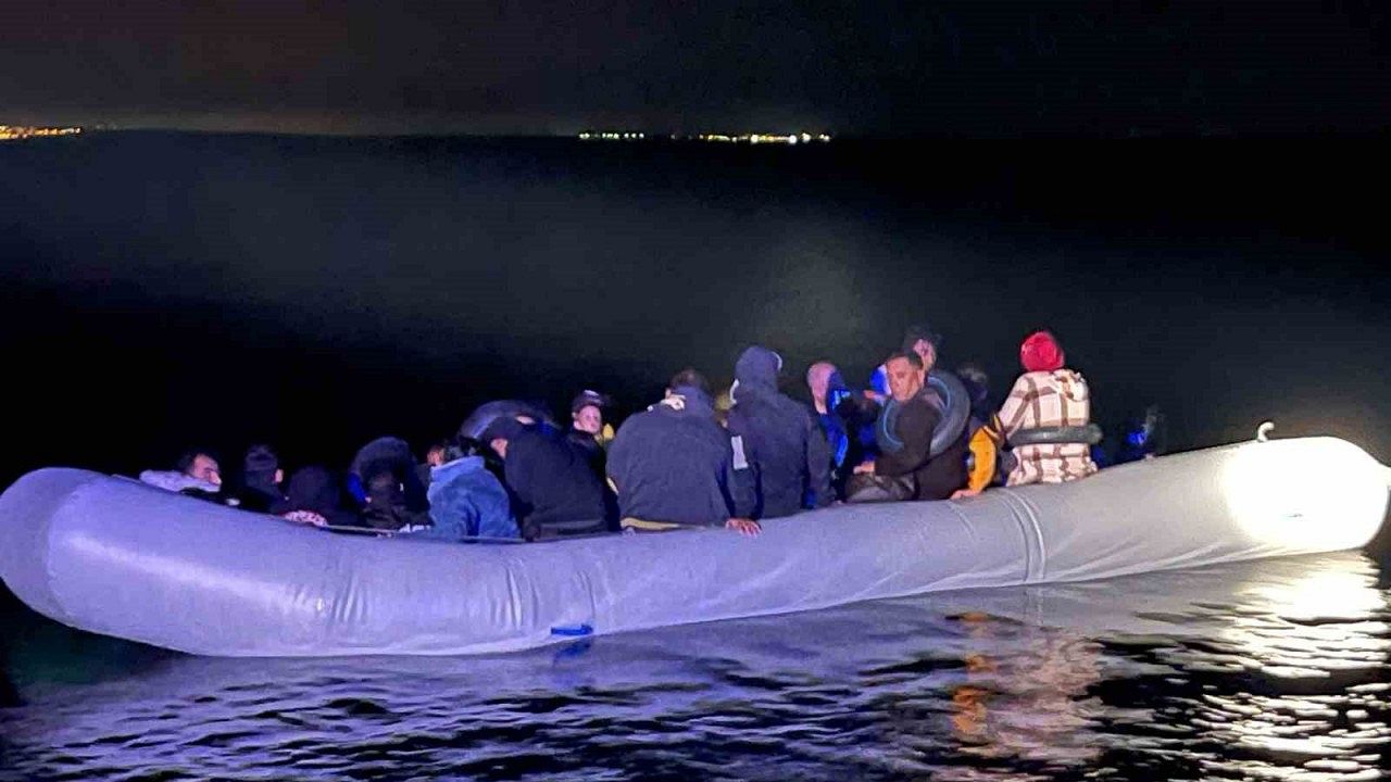 Aydın’da 37 düzensiz göçmen kurtarıldı, 41’i yakalandı