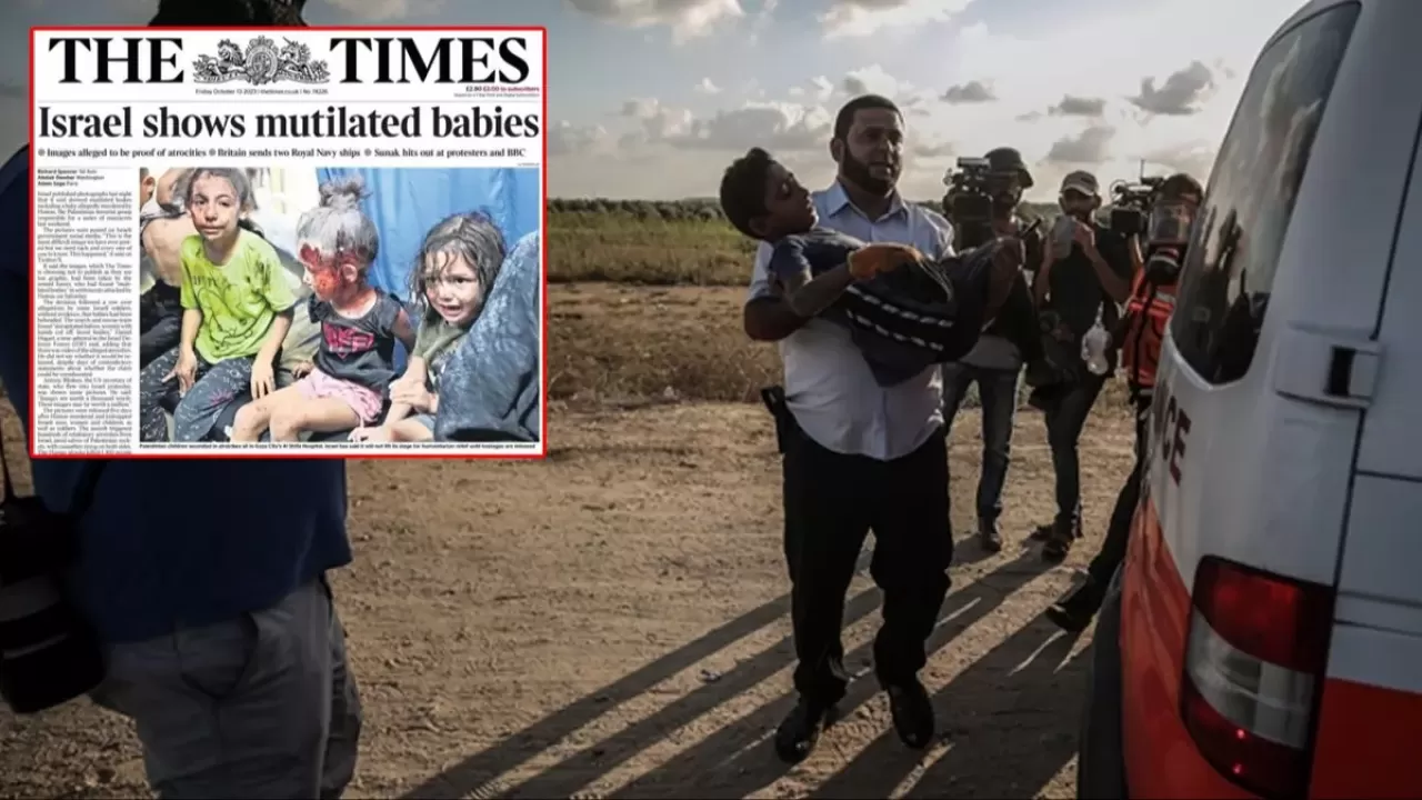 The Times'tan alçak manşet: Gazzeli çocukları İsrailli diye paylaştılar