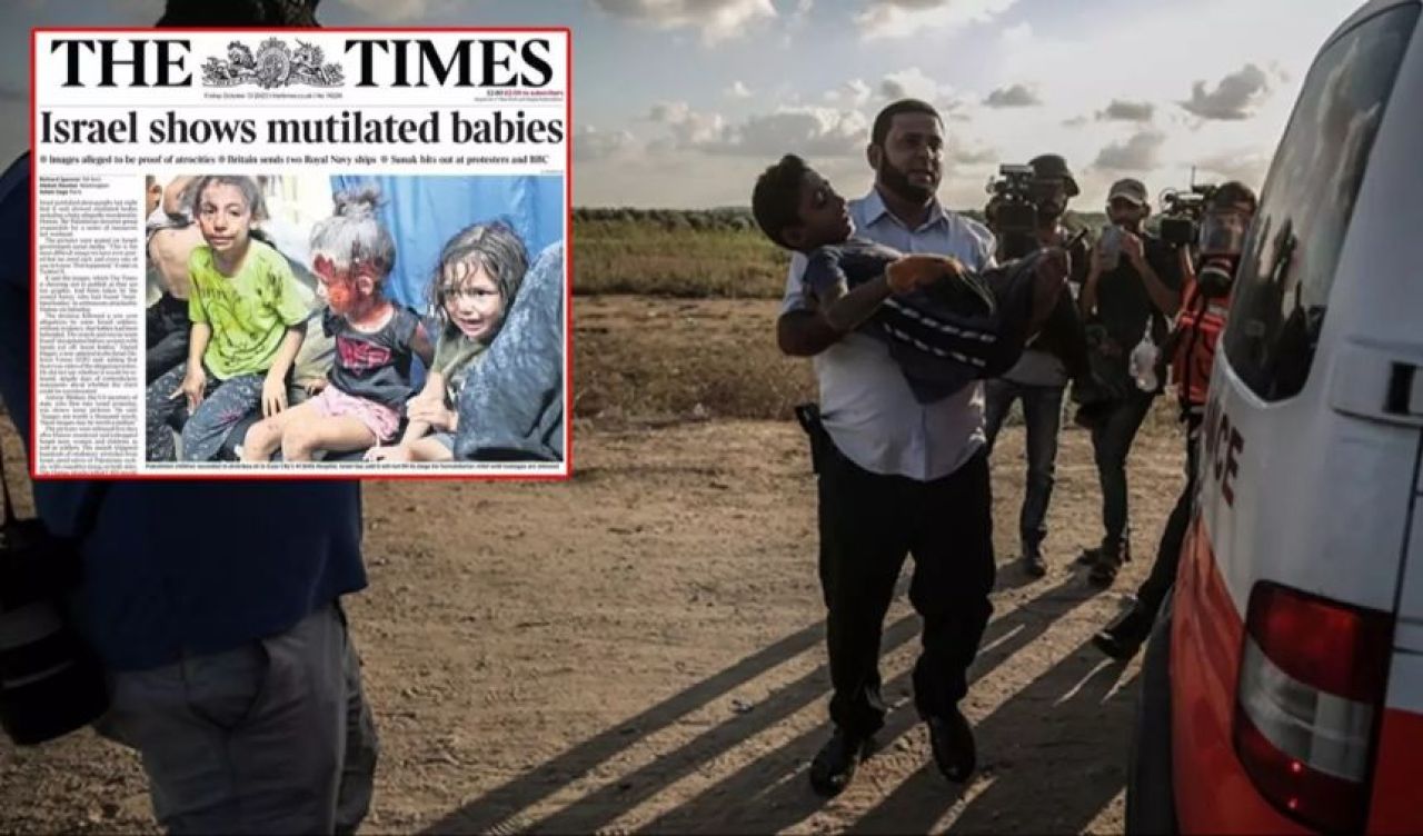 The Times'tan alçak manşet: Gazzeli çocukları İsrailli diye paylaştılar