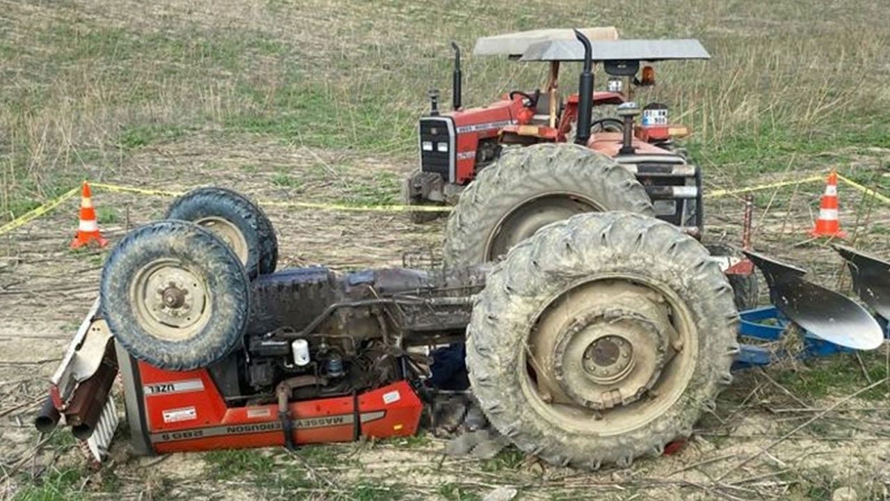 Adana'da devrilen traktörün sürücüsü öldü