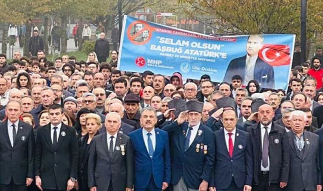 Bolu'da MHP Teşkilatı’ndan dikkat çeken pankart!