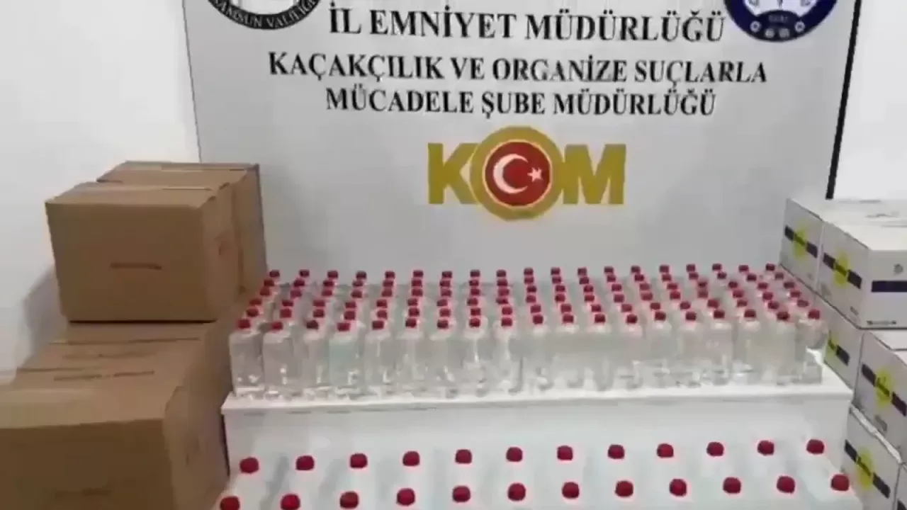 Çengel-6 Operasyonu'nda 1 ton 56 litre etil alkol ele geçirildi