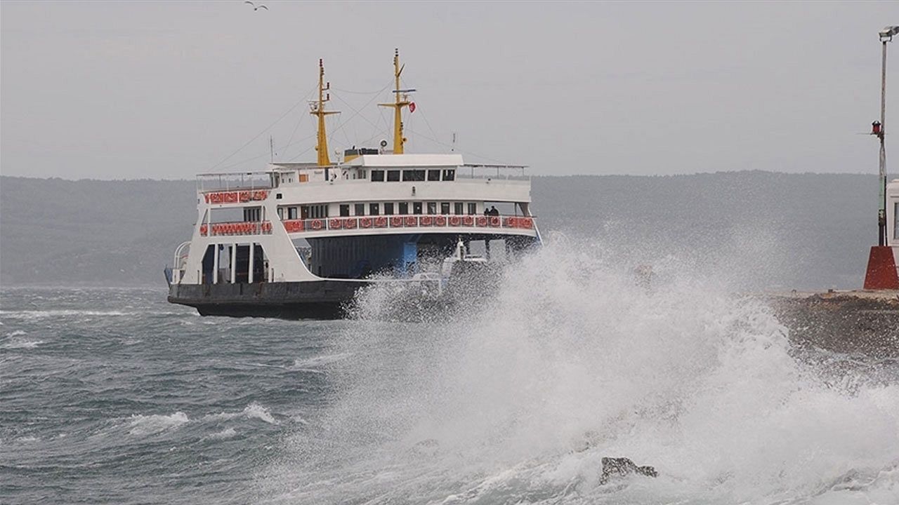 Çanakkale Boğazı'nda sefer iptali!