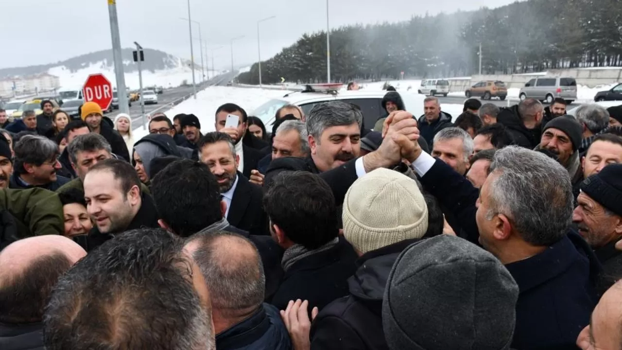 Cumhur İttifakı’nın adayı Yunus Baydar’a coşkulu karşılama