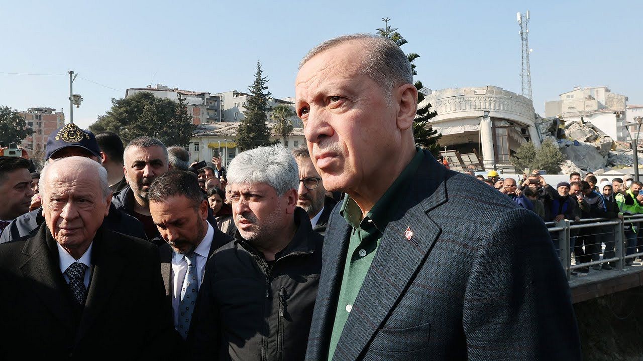 Cumhurbaşkanı Erdoğan ve MHP Lideri Devlet Bahçeli Kahramanmaraş'ta