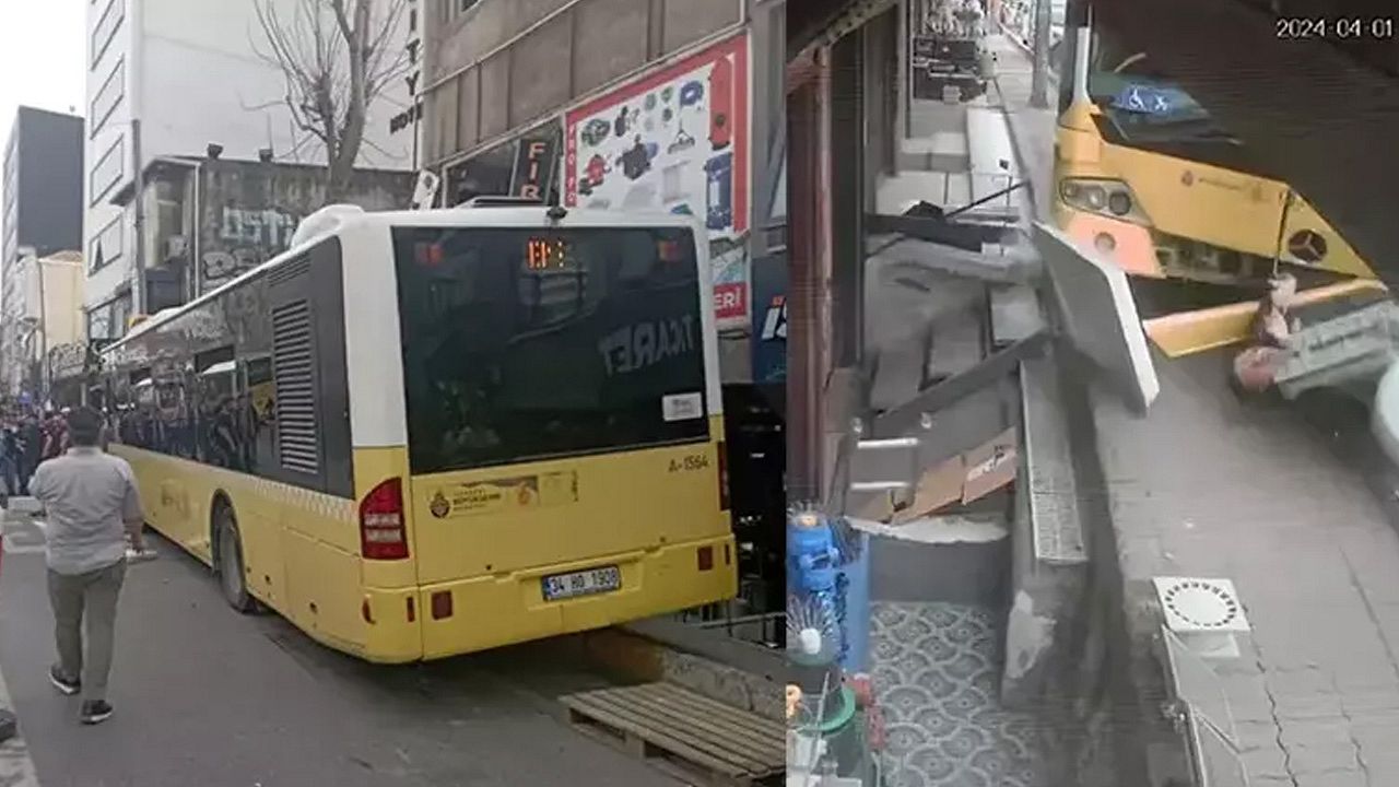 Beyoğlu'nda İETT otobüs kazası: 2 yaralı