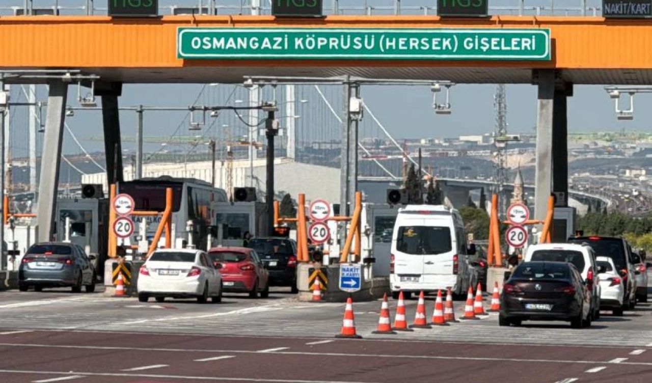 Osman Gazi Köprüsü’nde bayram tatili yoğunluğu