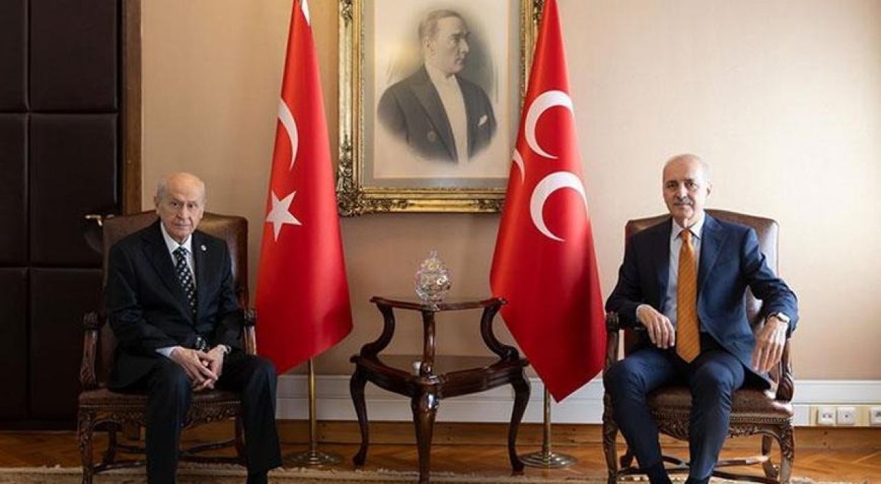 Kurtulmuş'tan MHP Lideri Bahçeli'ye yeni anayasa ziyareti: Son derece verimli geçti