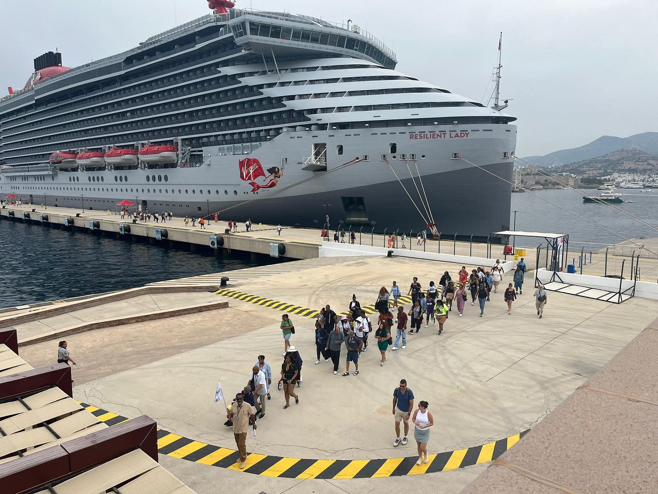 Bodrum, Resilient Lady kruvaziyeriyle gelen 2355 turisti ağırladı