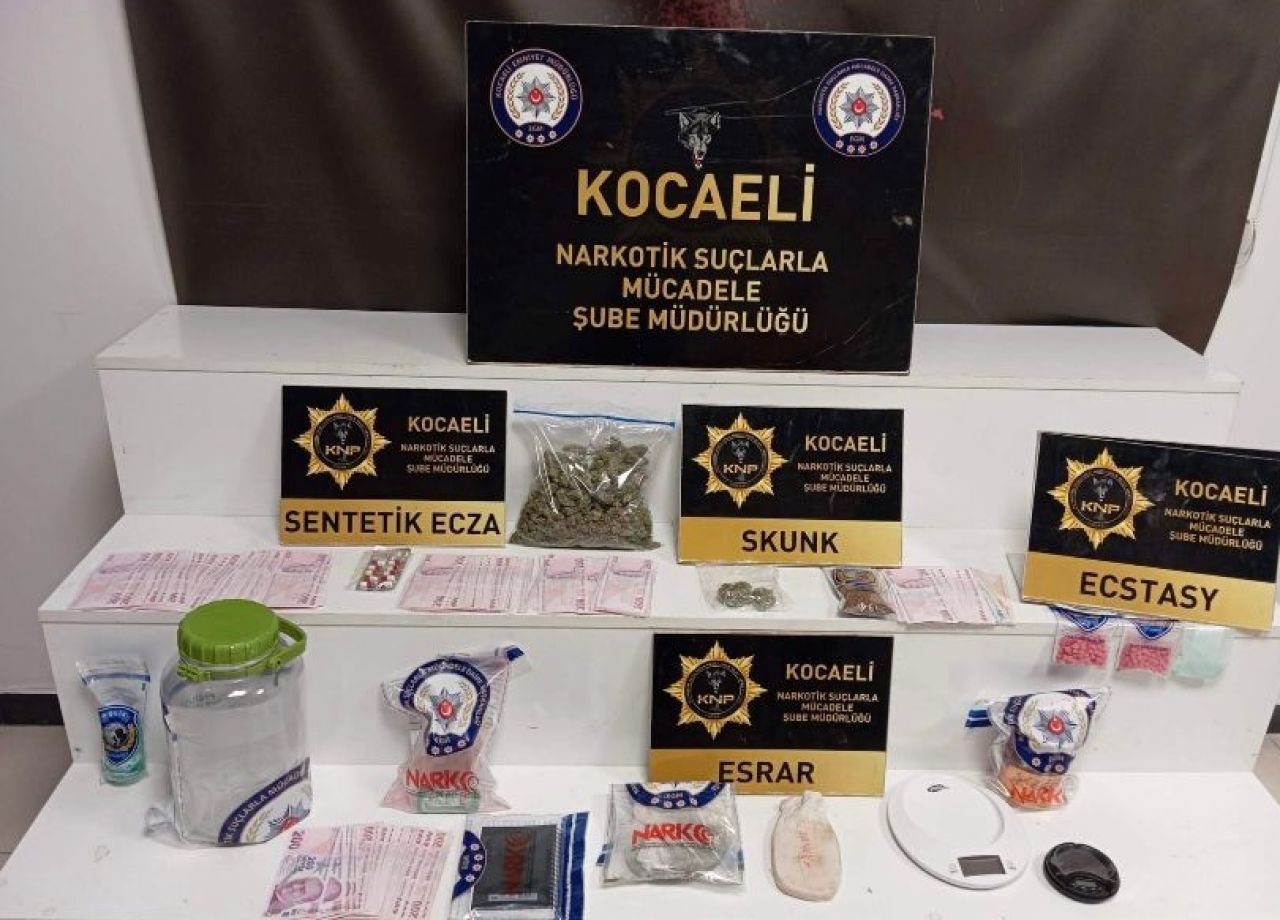 Kocaeli'de uyuşturucu operasyonunda 2 şüpheli tutuklandı