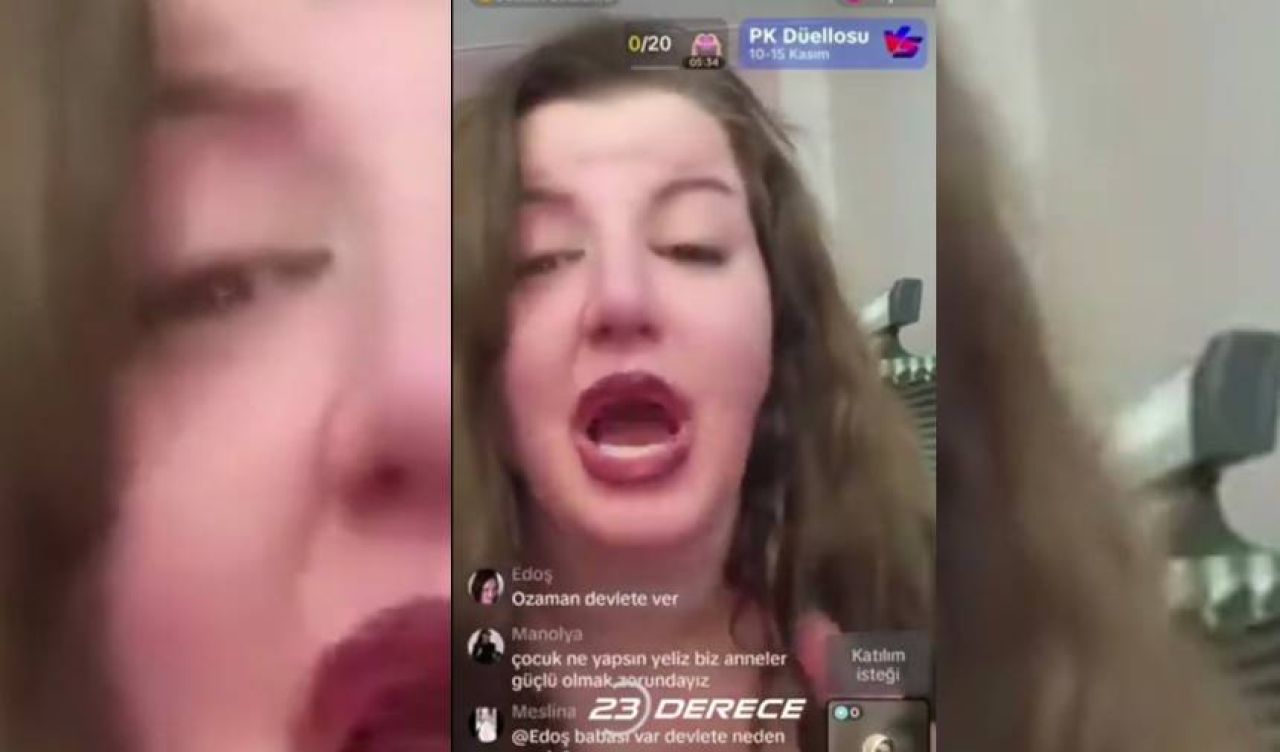 Yine bir TikTok rezaleti! 8 yaşındaki kızına müstehcen kelimeler kullanan kadın gözaltına alındı