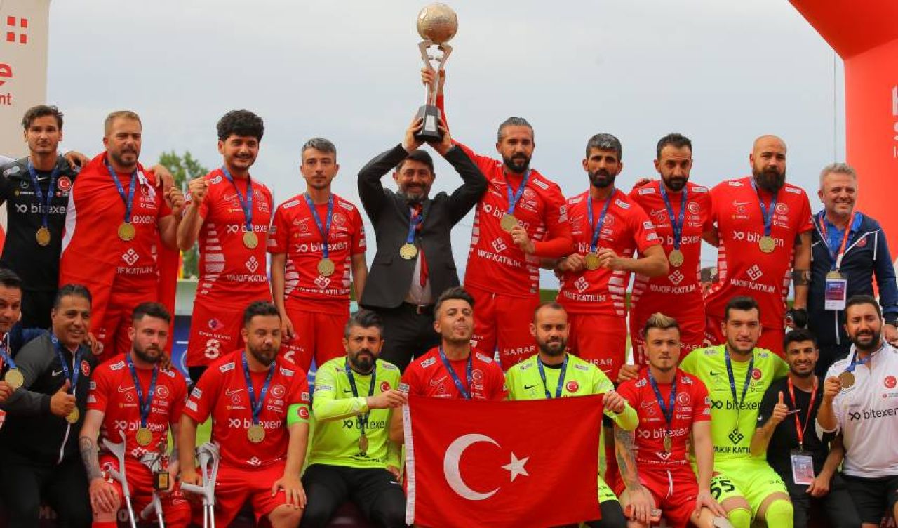 Ampute Milli Futbol Takımı, Avrupa şampiyonluk kupasını aldı