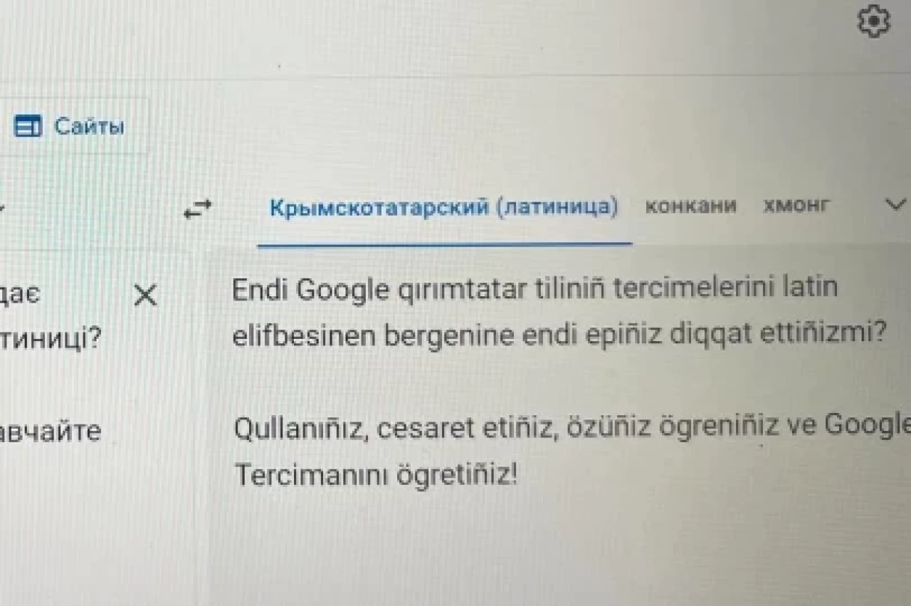 Google Çeviri'ye Kırım Tatar dili için Kiril ve Latin Alfabesi eklendi