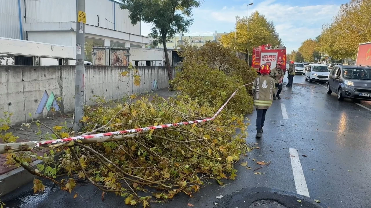 Avcılar'da şiddetli yağı ve fırtına: Sokaklar göle döndü, çatılar uçtu