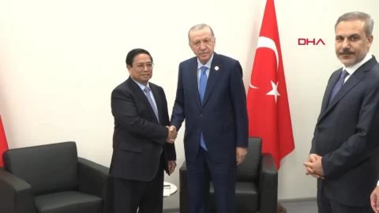 Cumhurbaşkanı Erdoğan, Vietnam Başbakanı Minh Chinh'i kabul etti