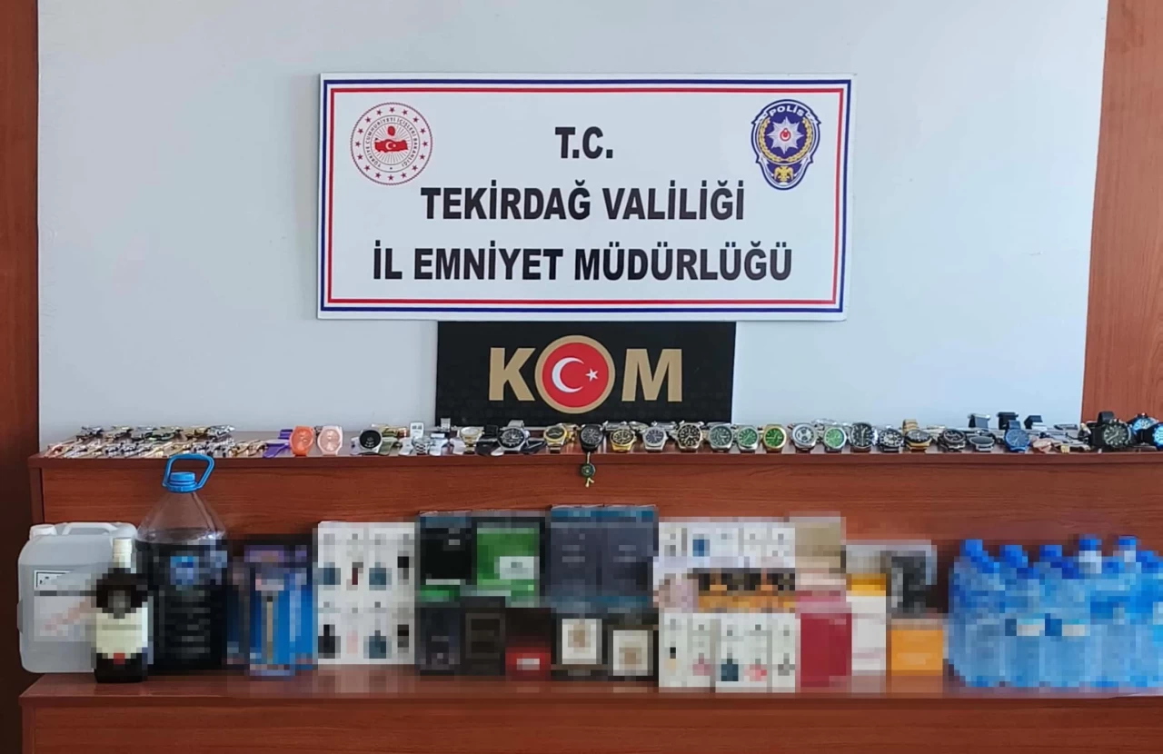 Tekirdağ'da sahte içki operasyonu; 3 gözaltı