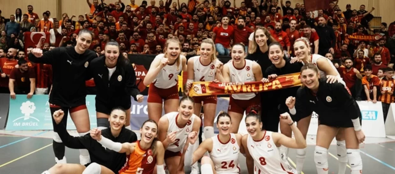 Galatasaray kaıdn voleybol takımı Cev Challenge Kupası’nda avantajı kaptı