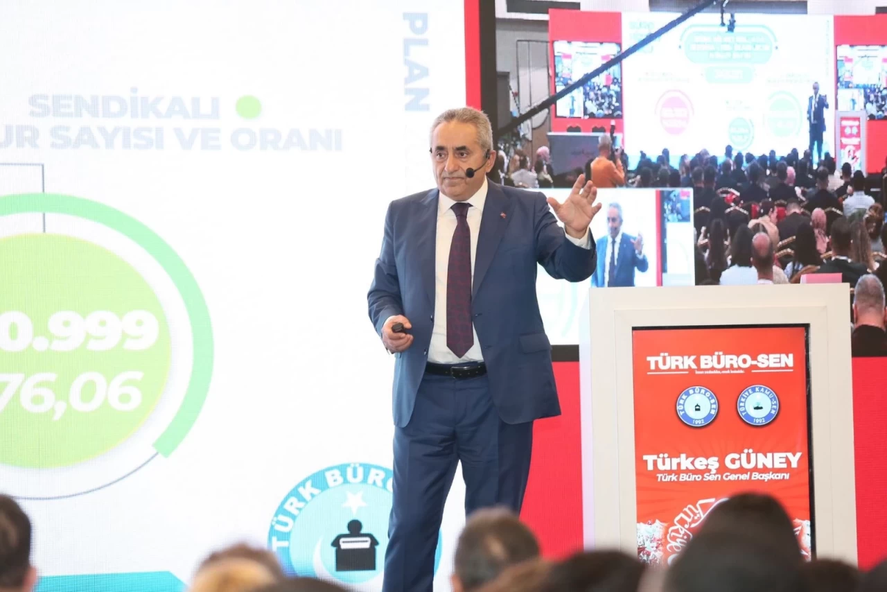 Türk Büro-Sen Başkanı Türkeş Güney: Sendikacılık emeği korumaktır, züccaciye dükkânı değil