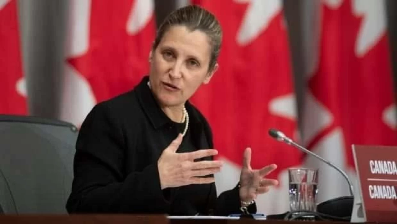 Kanada Maliye Bakanı Freeland'dan istifa