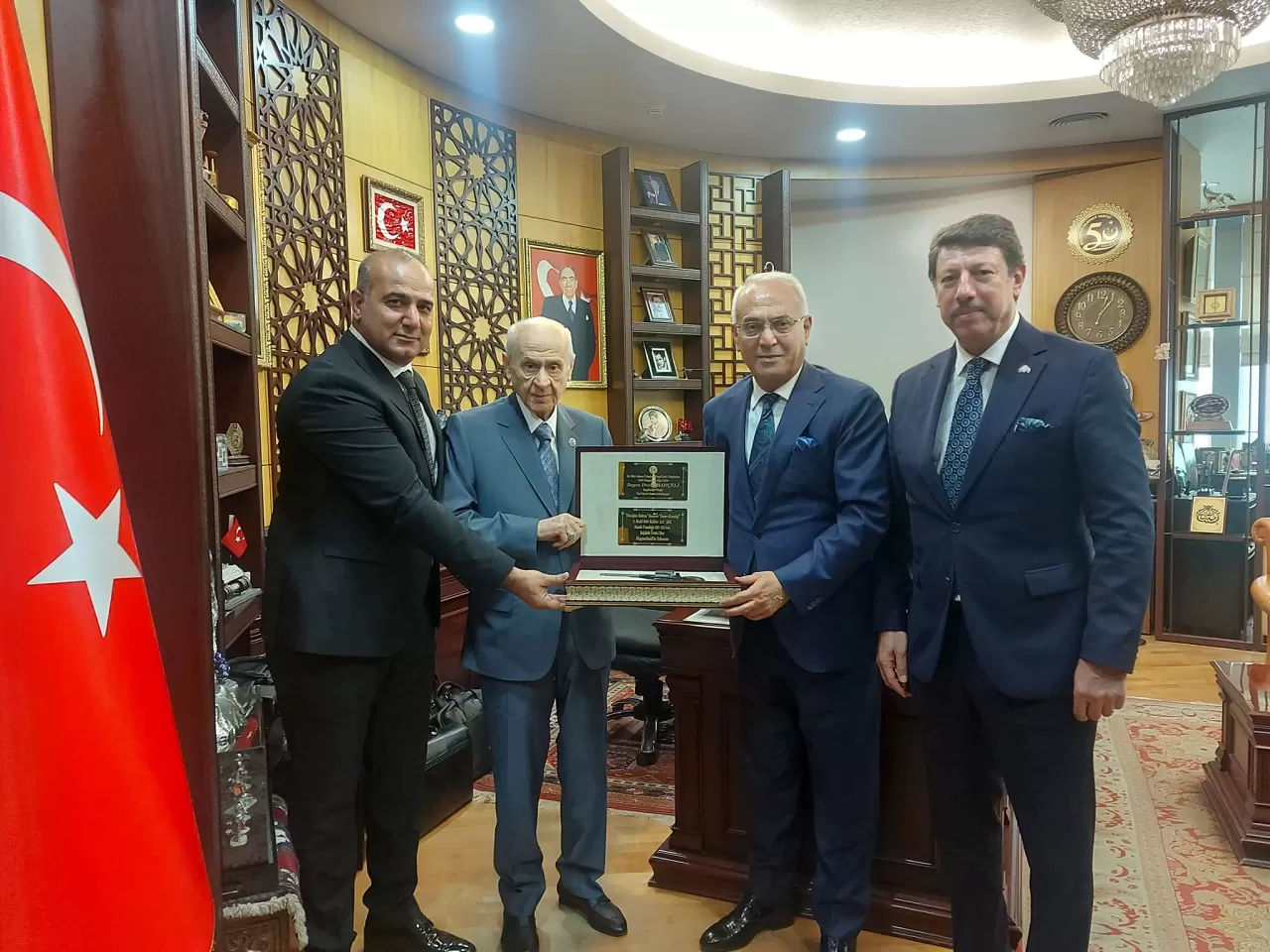 MHP Adana İl Başkanı Yusuf Kanlı'dan Devlet Bahçeli’ye ziyaret!