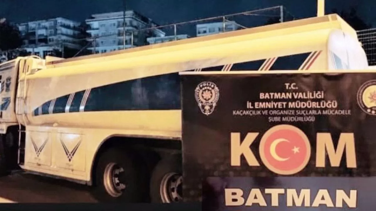 Batman'da 21 bin 456 litre akaryakıt kaçakçılığı operasyonunda yakalandı