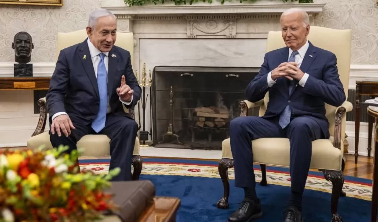 Biden ve Netanyahu Beyaz Saray’da bir araya geldi