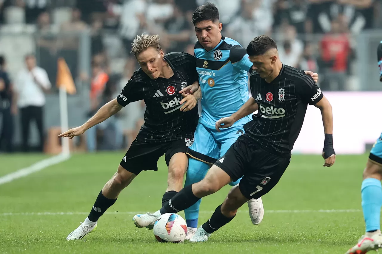 Kartal'dan Avrupa uçuşu! Beşiktaş Lugano karşısında şov yaptı