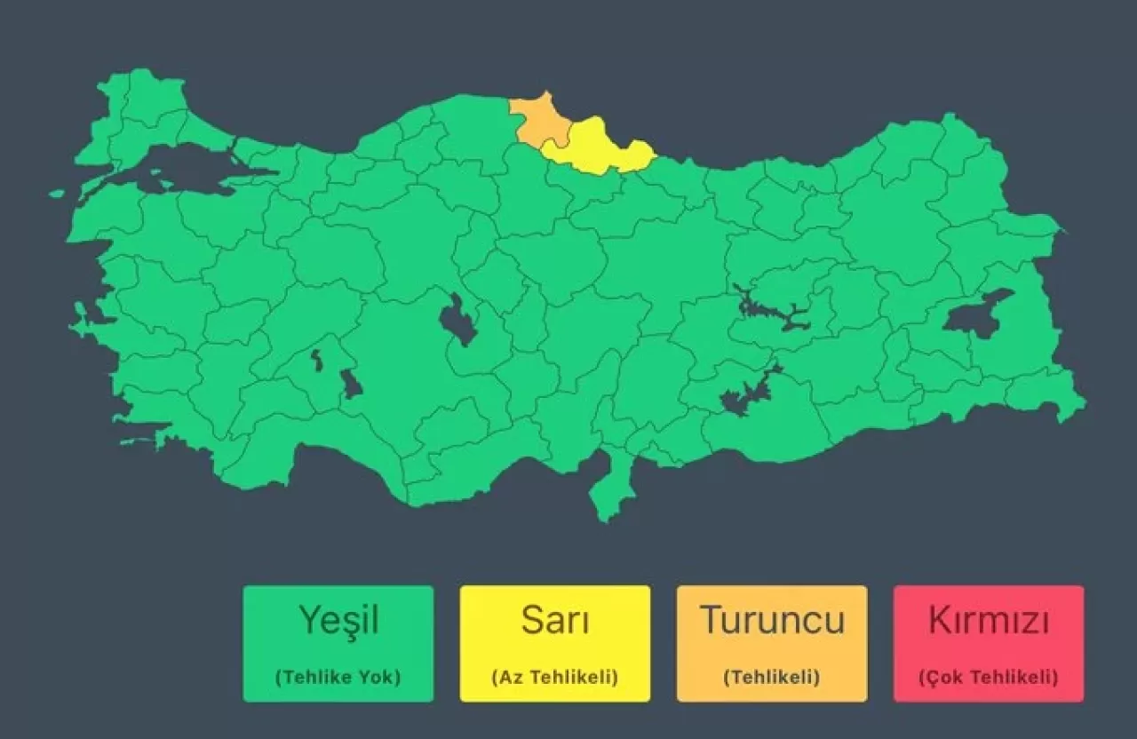 AFAD uyardı: Kuvvetli sağanak bekleniyor