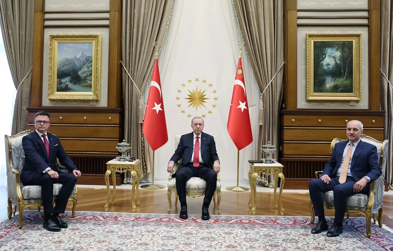 Cumhurbaşkanı Erdoğan, Polonya Meclis Başkanı Holownia'yı kabul etti