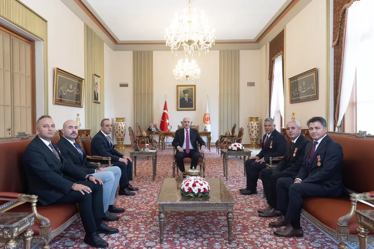 TBMM Başkanı Kurtulmuş, gazileri kabul etti