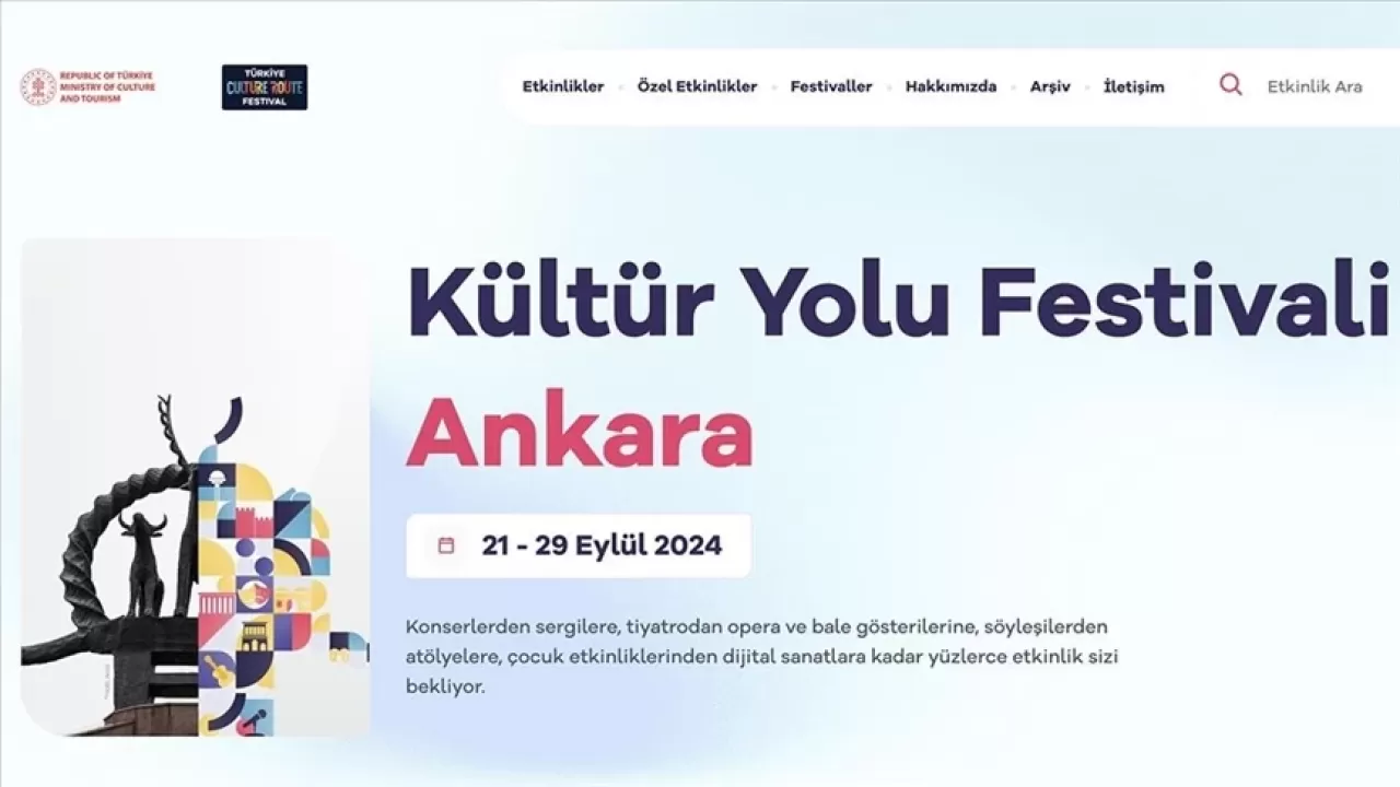 Kültür Yolu Festivali 21-29 Eylül'de Ankara'da!