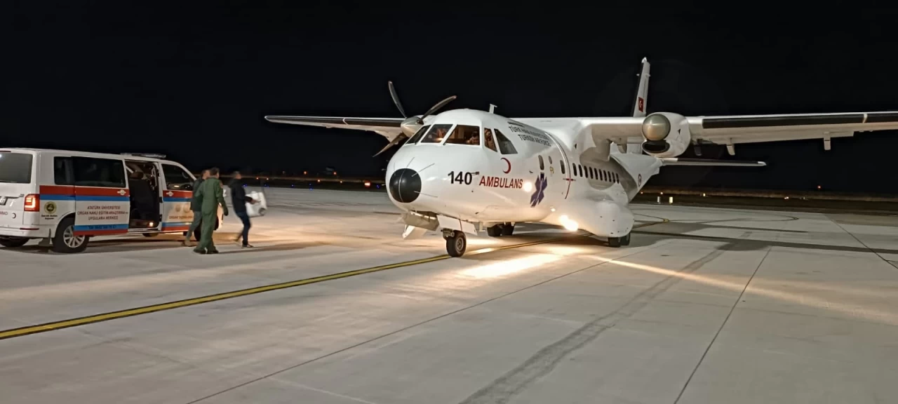 MSB, Hava Kuvvetleri'ne ait uçakla Ordu'dan Erzincan'a karaciğer grefti ulaştırıldığını duyurdu