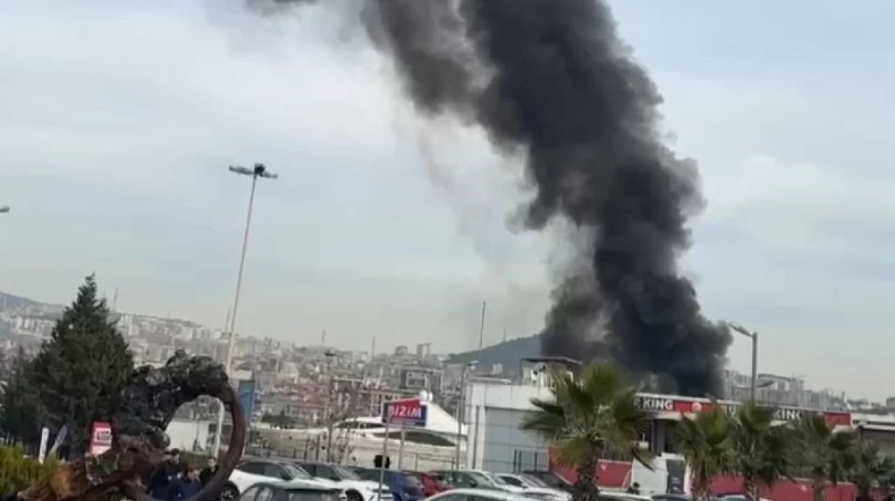 Pendik Marina’da yakıt deposunda yangın çıktı