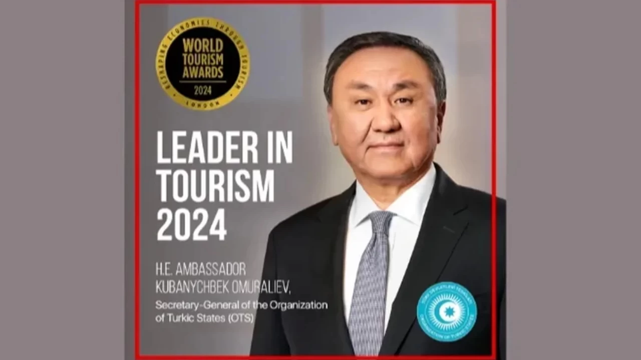 TDT Genel Sekreteri Ömüraliyev'e Dünya Turizm Lideri ödülü