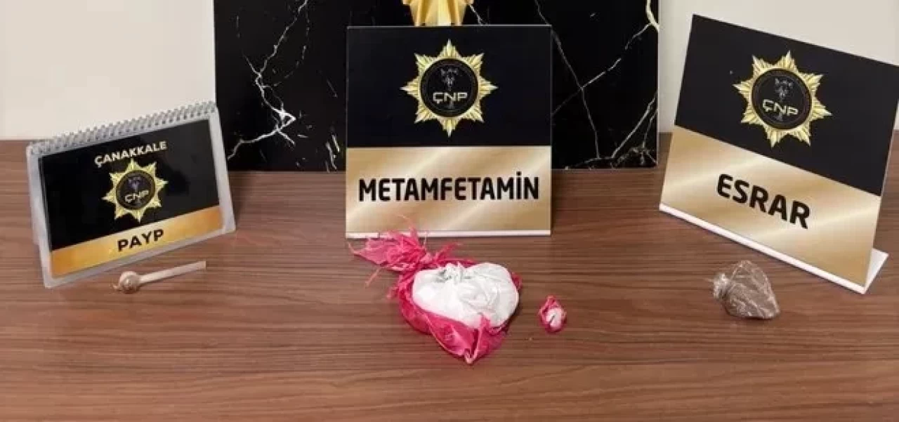 Çanakkale’de uyuşturucu operasyonunda 162 gram metamfetamin ele geçirildi!