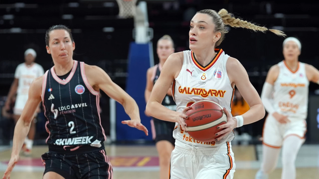 Galatasaray Kadın Basketbol Takımı, EuroCup'ta Asvel Feminin'i devirdi, avantajı kaptı!