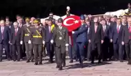 Cumhurbaşkanı Erdoğan ve devlet erkanı Anıtkabir'de