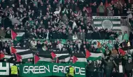 Celtic taraftarlarından işgalci İsrail'in saldırılarına tepki