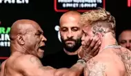 Milyonların beklediği maç öncesi olay! Mike Tyson rakibi Jake Paul'u tokatladı