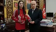 MHP Lideri Bahçeli, Kick Boks'ta Avrupa üçüncülüğü kazanan Kılınç'ı kabul etti