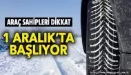 Sürücüler dikkat! Kış lastiği zorunluluğu 1 Aralık'ta başlıyor