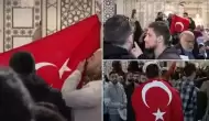 Suriye'de özgürlüğün ardından ilk cuma namazı! Türk bayrağı açıldı