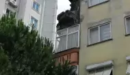 Kartal'da 4 katlı binada balkon çöktü