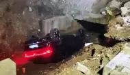 Batman'da otomobil su kanalına uçtu: 1 yaralı